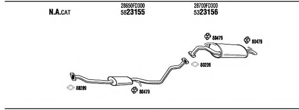 WALKER KIT20821 Exhaust System